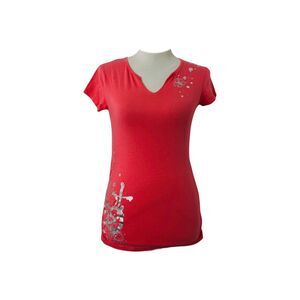 Lot 29 Girl’s Shirt Pink and Silver Mini Short Sleeve V-Neck Size Large